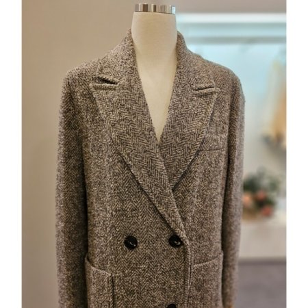 헤링본더블롱코트