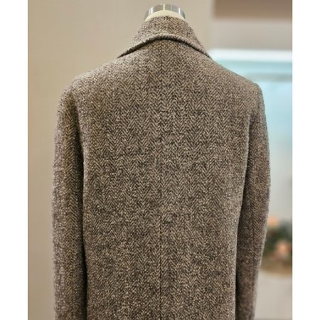 헤링본더블롱코트