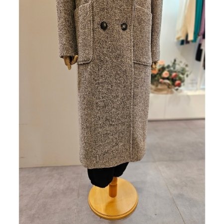 헤링본더블롱코트