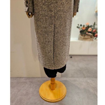 헤링본더블롱코트