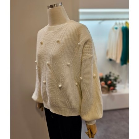 라운드방울니트