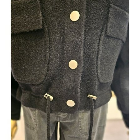 후드포켓밑단스트링점퍼