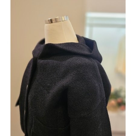 후드포켓밑단스트링점퍼