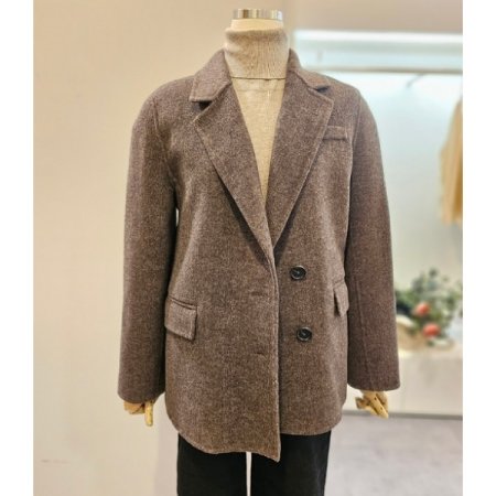 캐시미어투버튼핸드자켓