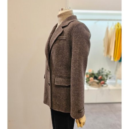 캐시미어투버튼핸드자켓