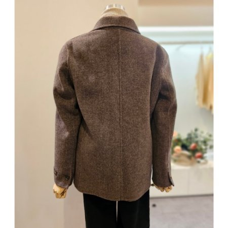 캐시미어투버튼핸드자켓