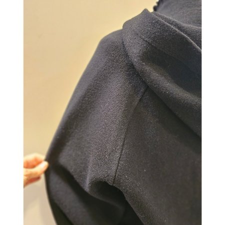 후드블루종가디건