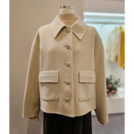 싱글버튼업모직자켓