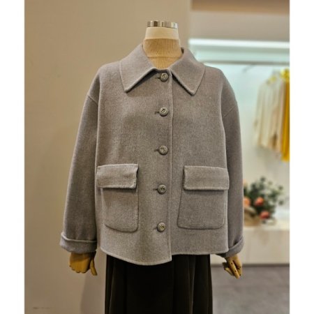 싱글버튼업모직자켓