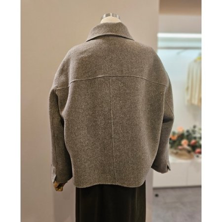 싱글버튼업모직자켓