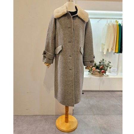 양털카라모헤어코트