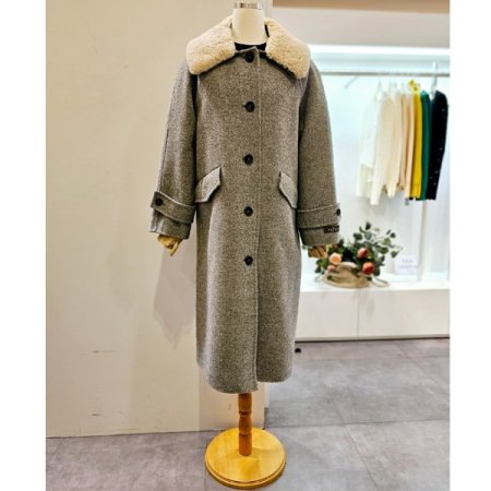 양털카라모헤어코트