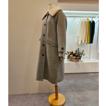 양털카라모헤어코트