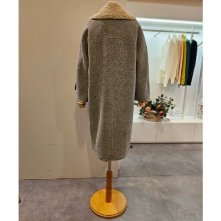 양털카라모헤어코트