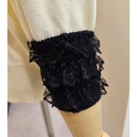 진주러플가디건