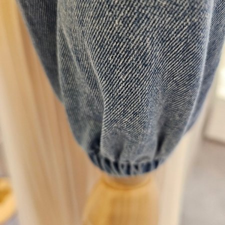 후드숏데님자켓