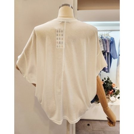 블랙 플라워 루즈핏 티셔츠