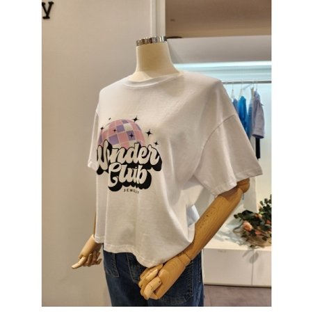 레터링 프린팅 티셔츠