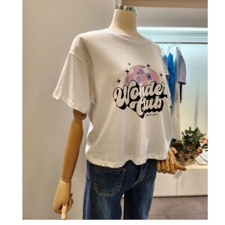 레터링 프린팅 티셔츠