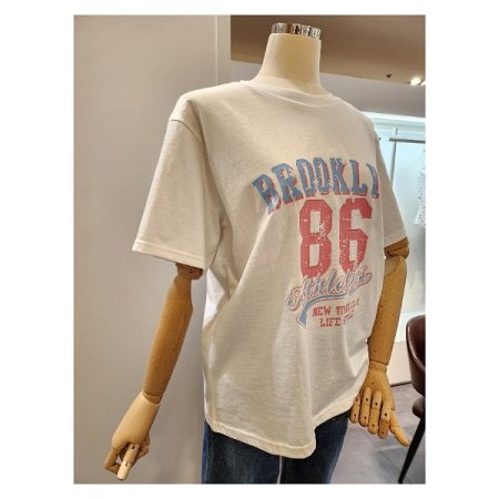 숫자 레터링 반팔 티셔츠