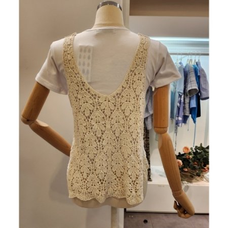 뜨개 자수 뷔스티에