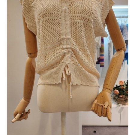 앞 스트링 그물 조끼