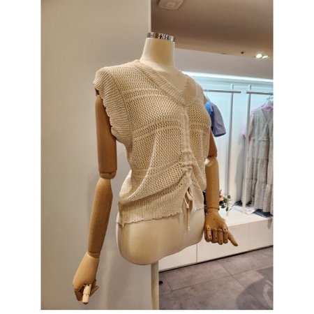 앞 스트링 그물 조끼