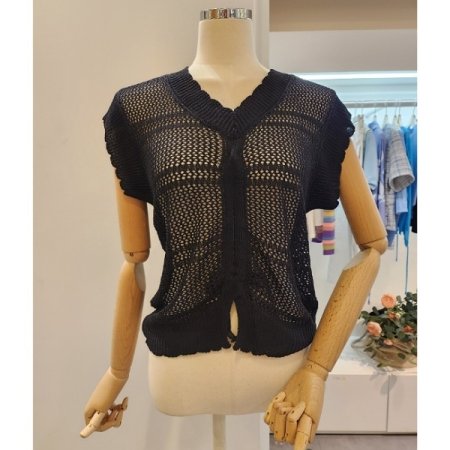 앞 스트링 그물 조끼