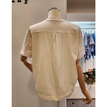 진주 프린팅 스트링 티셔츠