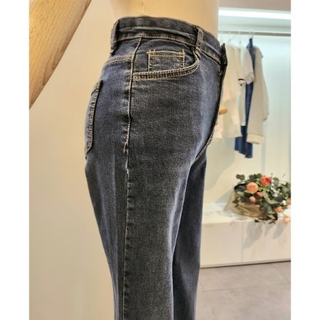 워싱 슬림핏 데님 부츠컷 팬츠