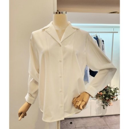 기본 카라 블라우스