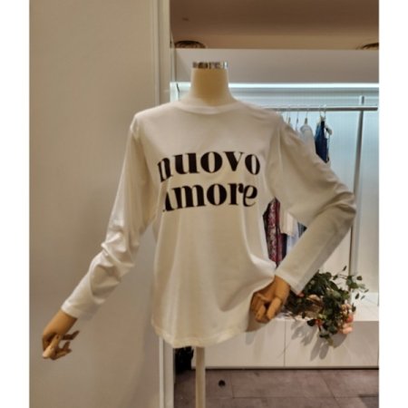 영문 레터링 긴팔 티셔츠