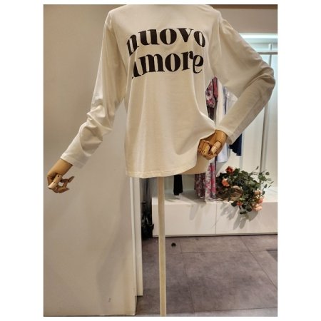 영문 레터링 긴팔 티셔츠