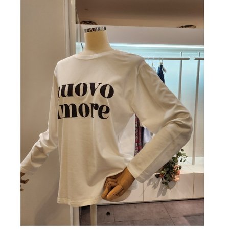 영문 레터링 긴팔 티셔츠