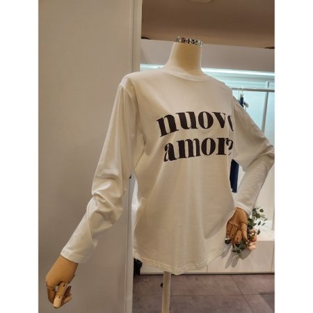 영문 레터링 긴팔 티셔츠