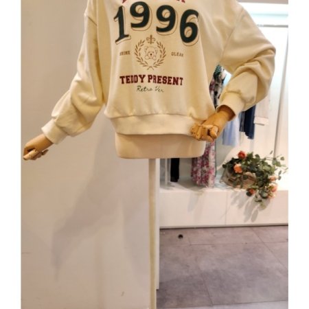 1996프린트 맨투맨 티셔츠