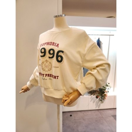 1996프린트 맨투맨 티셔츠