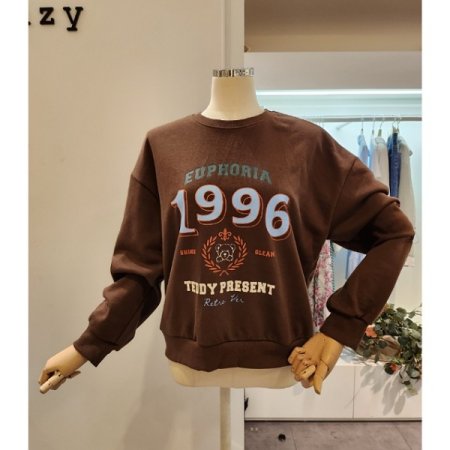 1996프린트 맨투맨 티셔츠