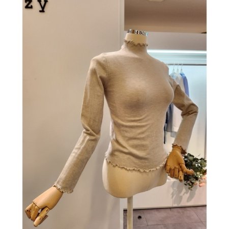 롤링 반목 무지 니트