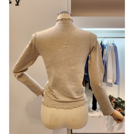 롤링 반목 무지 니트