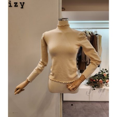 롤링 반목 무지 니트