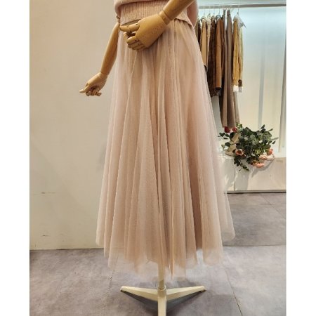 플레어 샤 스커트