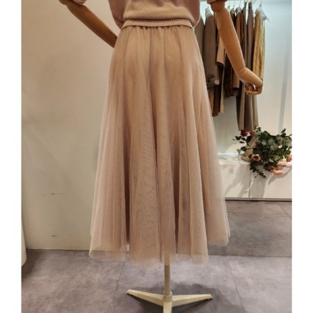 플레어 샤 스커트