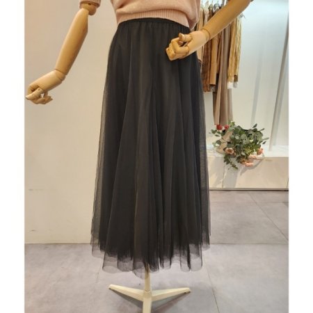 플레어 샤 스커트