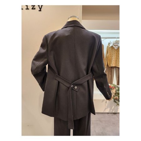 백 포인트 오버핏 카라 자켓