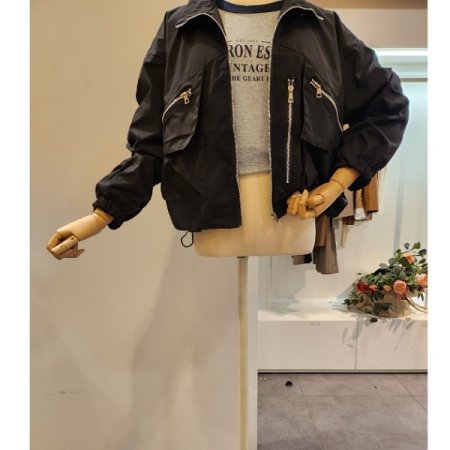 양 포켓 야상점퍼