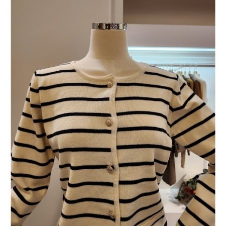 기본핏 스트라이프 가디건