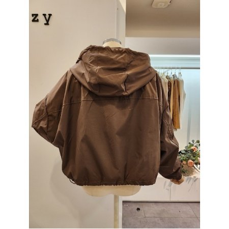 후드넥 양포켓 점퍼