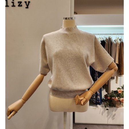 반목 루즈핏 무지 니트