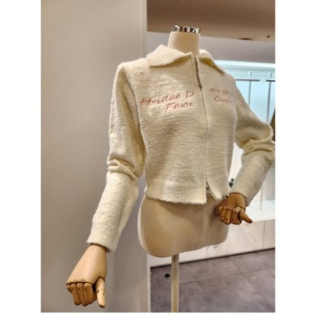 영문레터링 집업 투웨이 가디건